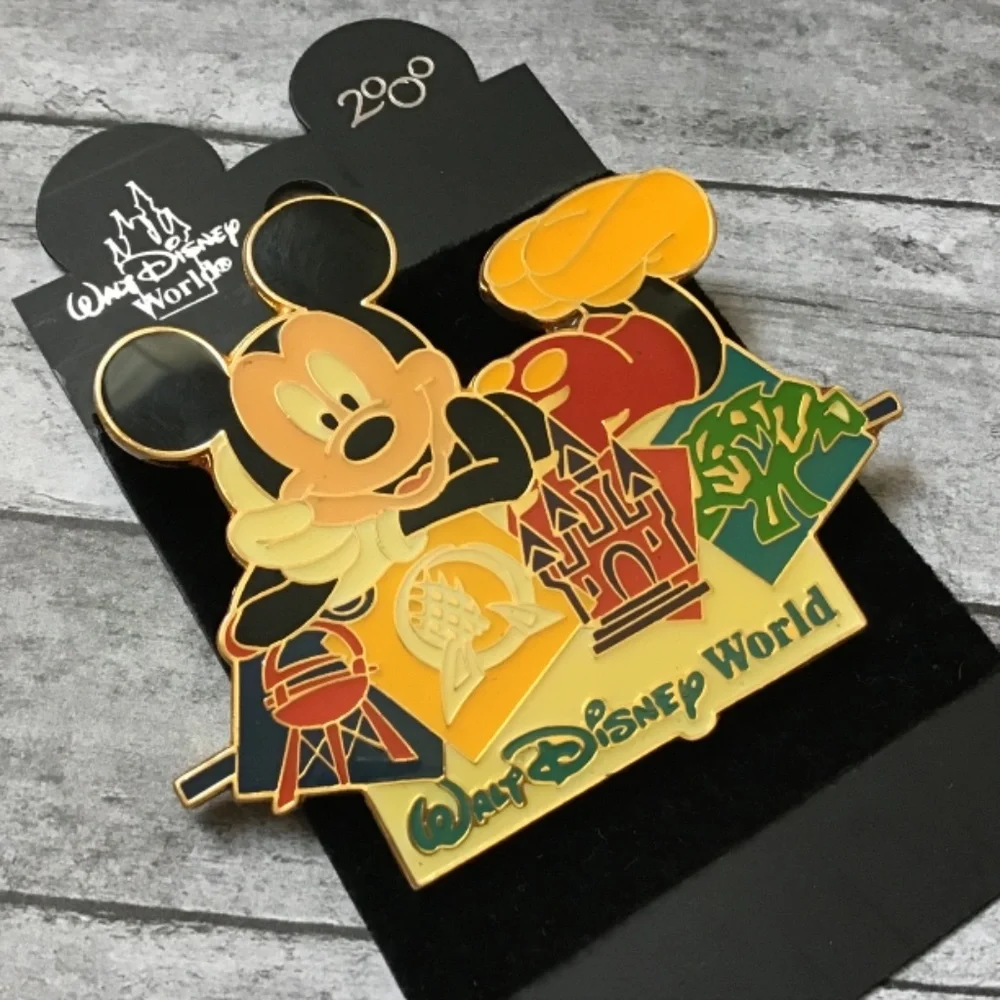 Walt Disney World 4 Parks Vintage 2000 Pin Retired Epcot Magic Kingdom